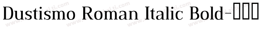 Dustismo Roman Italic Bold字体转换